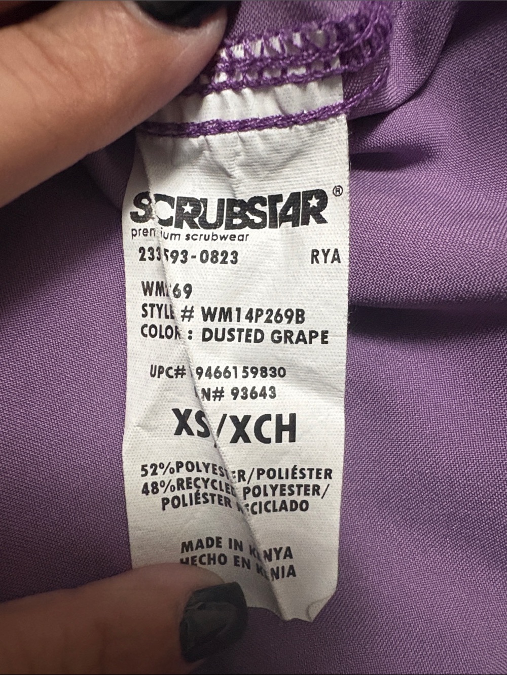 Purple Women’s Scrub pair - Picture 3 of 6